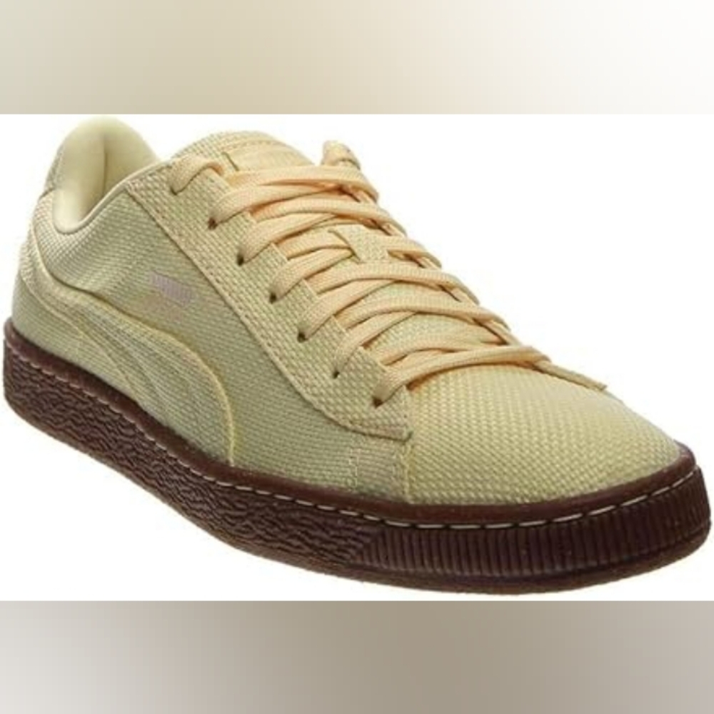 Puma Men's Yellow Mellow and Dark Brown Sneakers